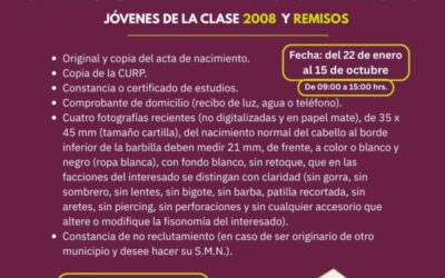 Abre Municipio de Oaxaca de Juárez convocatoria para el trámite del Servicio Militar Nacional 2026