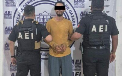 Fiscalía de Oaxaca junto con DEFENSA, SEMAR, GN y SSPC, detienen a un hombre por el delito de homicidio cometido con machete en la Costa