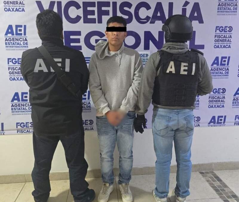 Fiscalía de Oaxaca obtiene vinculación a proceso y prisión preventiva contra R.F.A.R. alias “El Rey”, por homicidio cometido en Ejutla de Crespo