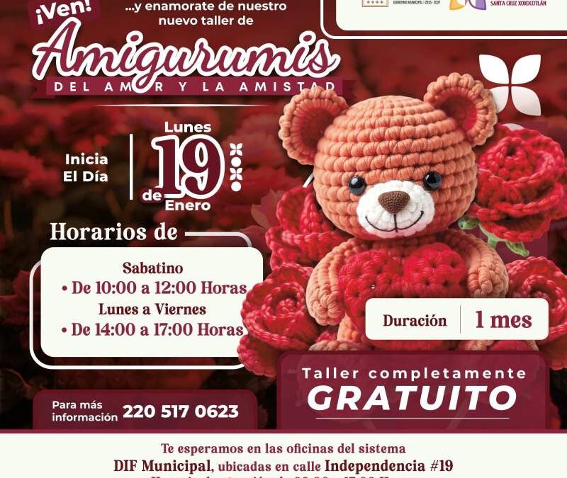 Fomenta DIF Xoxocotlán creatividad y autoempleo con taller de Amigurumis