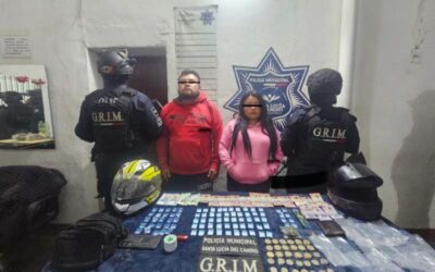 Golpe al narcomenudeo en Santa Lucía del Camino; policía municipal aseguró decenas de dosis de presunta cocaina, cristal y piedra