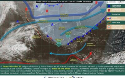 Persistirá inestabilidad atmosférica con lluvias en la mitad norte de Oaxaca