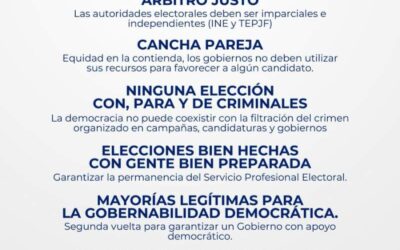 Se reúne Kenia López Rabadán con integrantes de Somos México para abordar la Reforma Electoral y su decálogo