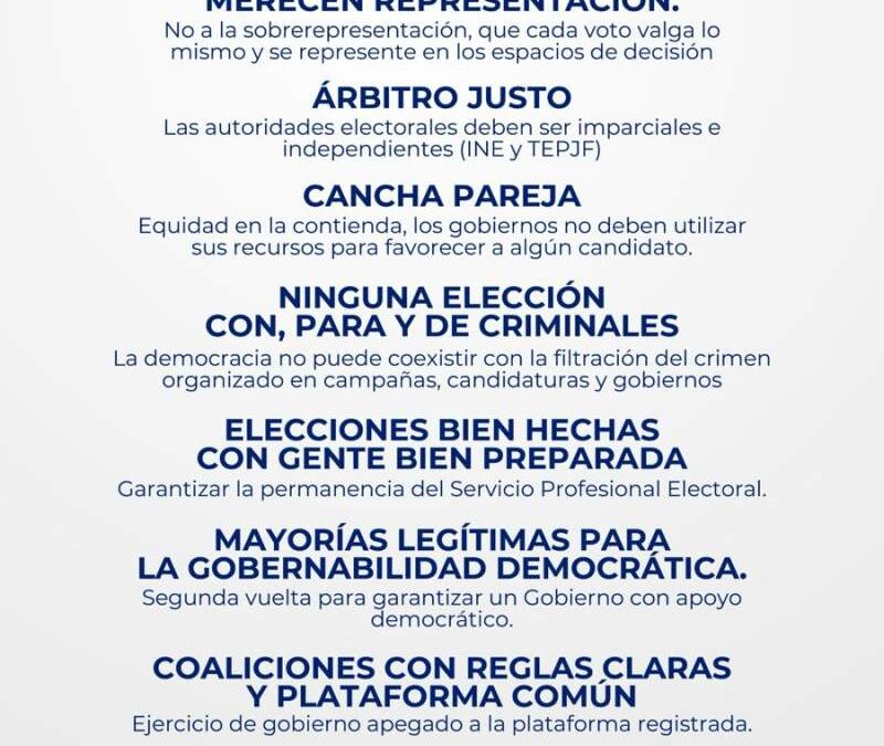 Se reúne Kenia López Rabadán con integrantes de Somos México para abordar la Reforma Electoral y su decálogo