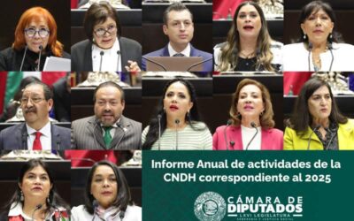 Presenta titular de la CNDH ante integrantes de la Comisión Permanente su informe anual de actividades 2025