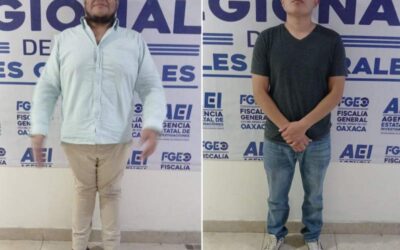 A través de FGEO, Gabinete de Seguridad de Oaxaca asegura dos camionetas blindadas y detiene a dos personas tras incidentes, vehículos no cuentan con permisos federales