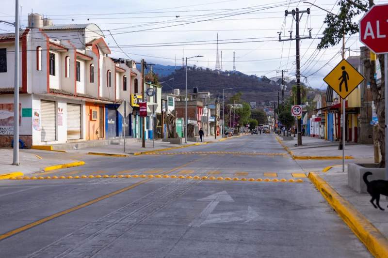 Calzada Valerio Trujano luce renovada en beneficio de vecinas y vecinos
