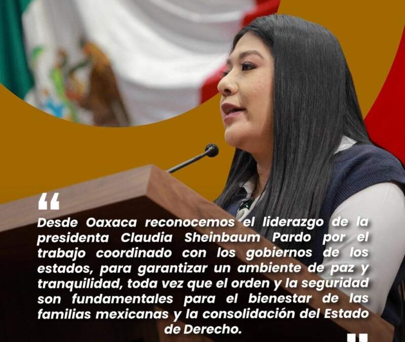 Congreso reconoce acciones coordinadas de seguridad de los Gobiernos Federal y Estatal en el Istmo