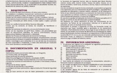 Emite Oaxaca de Juárez convocatoria para integrar la Policía Municipal