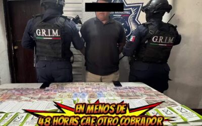 En menos de 48 horas cae otro cobrador “gota a gota” en Santa Lucía del Camino