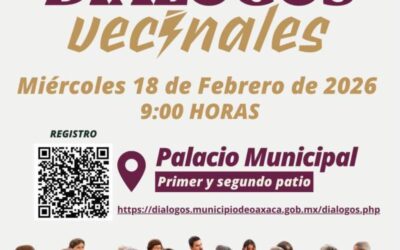 ¡Te esperamos este miércoles! Súmate a los Diálogos Vecinales en Palacio Municipal