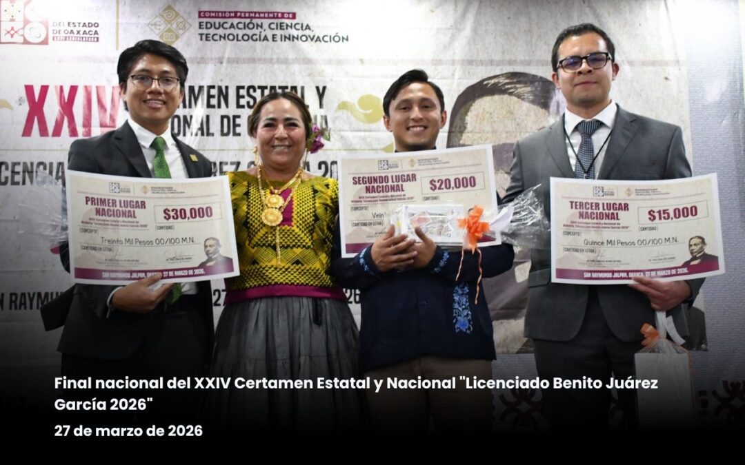 Oaxaqueño gana el Certamen Nacional de Oratoria “Lic. Benito Juárez García