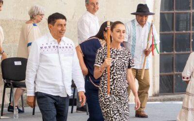 Encabezan Claudia Sheinbaum y Salomón Jara 220 aniversario del Natalicio de Benito Juárez