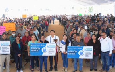 Con apoyo de Salomón Jara, mil 100 familias xoxeñas se fortalecen ante el estiaje