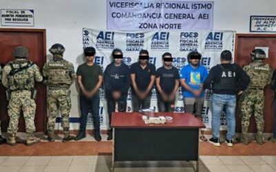 En menos de 48 horas, Fiscalía de Oaxaca y Gabinete de Seguridad detienen a cinco probables responsables de cuádruple homicidio en el Istmo
