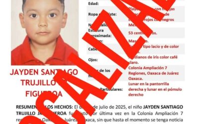 FGEO recupera a niño con reporte de no localización y logra su reunificación familiar