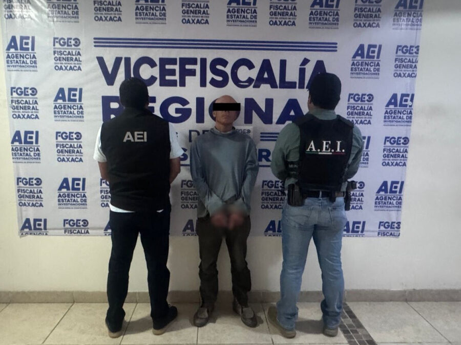 Fiscalía de Oaxaca captura a un sujeto por el delito de homicidio cometido en Miahuatlán de Porfirio Díaz
