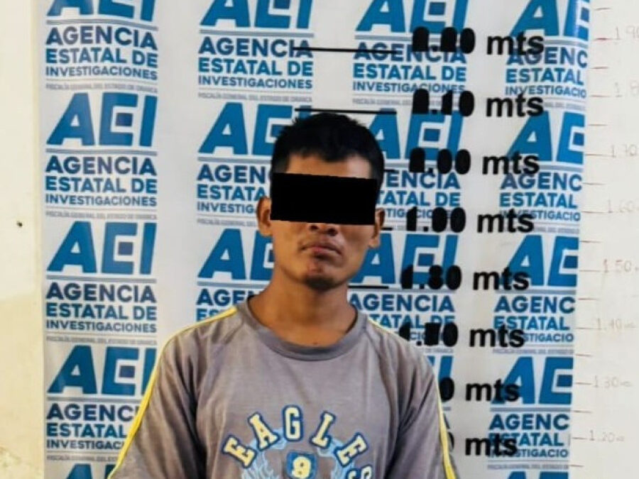 Fiscalía de Oaxaca captura a una persona por feminicidio cometido con un machete en agravio de adulta mayor