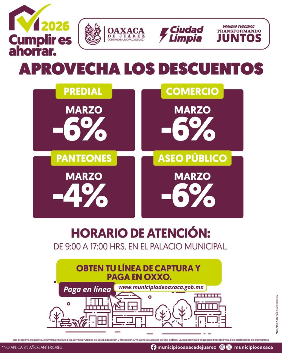 municipio-de-oaxaca-de-juarez-mantiene-descuento-del-6-en-predial-durante-marzo-69bda40a20e14