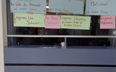 Trabajadores del Archivo Clínico del Aurelio Valdivieso suspenden labores por falta de insumos
