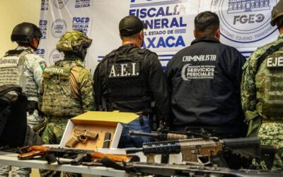 Aseguran arsenal y camioneta en que hombres armados cometieron homicidio de líder gremial en Tutla, por trabajo de inteligencia de Fiscalía de Oaxaca y Gabinete de Seguridad
