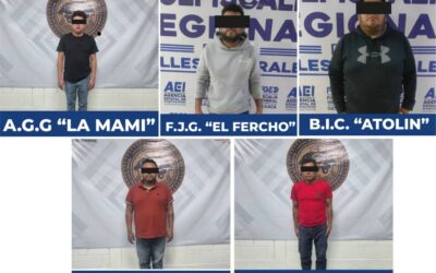 Desarticula FGEO la banda de “La Mami”, dedicada al robo de cuentahabientes, capturan a cinco personas