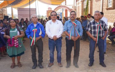 Entrega Ceabien un nuevo sistema de alcantarillado sanitario a Magdalena Teitipac