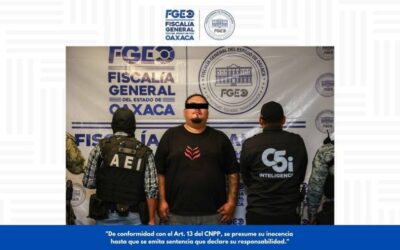 Inteligencia criminal y análisis financiero de FGEO permiten la captura de “Lugger”, autor material de triple homicidio de jóvenes en Juchitán