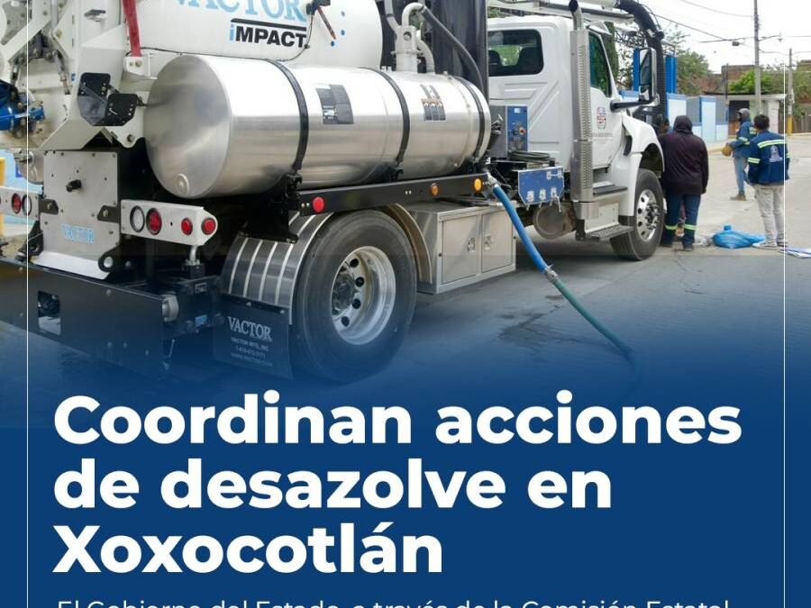 Refuerzan Gobierno del Estado labores de desazolve en Xoxocotlán