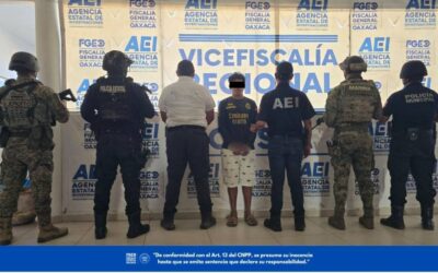 Aprehende Fiscalía de Oaxaca a presunto responsable de homicidio y calcinación de un hombre en la Costa