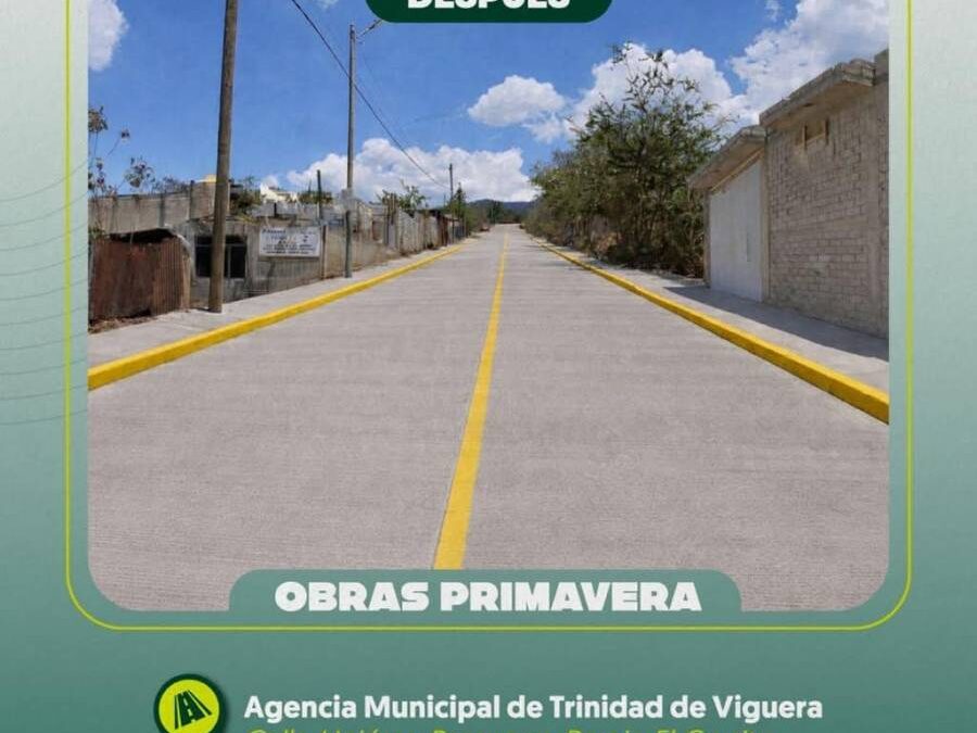 Donde antes había tierra hoy hay una vialidad digna y segura