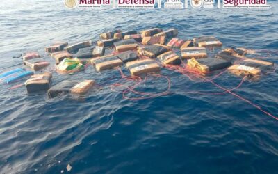 En aguas del Golfo de Tehuantepec, la Marina asegura dos toneladas de cocaína