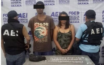 FGEO detiene en operativo a una mujer y a un hombre en la Costa y asegura presuntas dosis de drogas