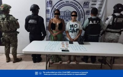 Fiscalía de Oaxaca detiene en flagrancia a dos personas por probable delito contra la salud en la región de la Costa