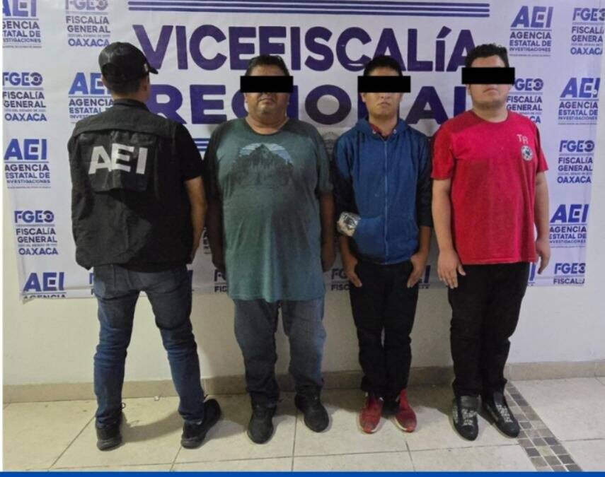 Fiscalía de Oaxaca ejecuta orden de aprehensión contra tres probables responsables de fraude en la venta de un vehículo