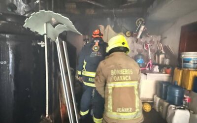 Protección Civil Municipal atiende incendio en vivienda de la colonia Reforma
