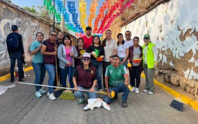 Realizan tequio en el Barrio de Xochimilco con motivo del centenario de su denominación como barrio