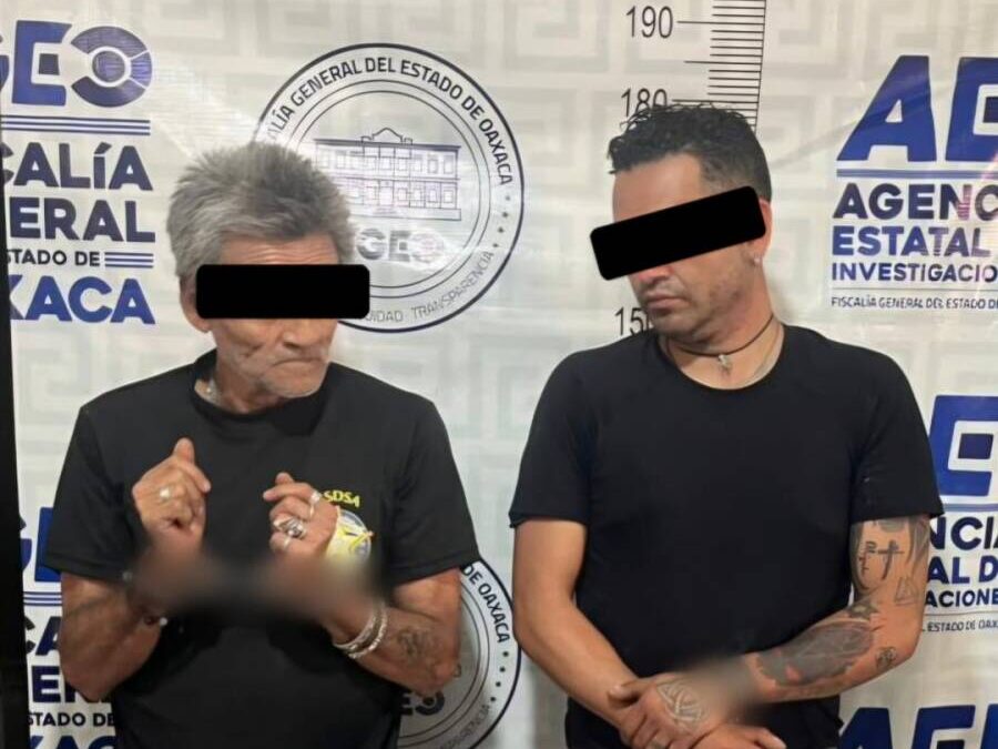 Cateo en Etla deja dos detenidos; FGEO asegura drogas y arma de fuego