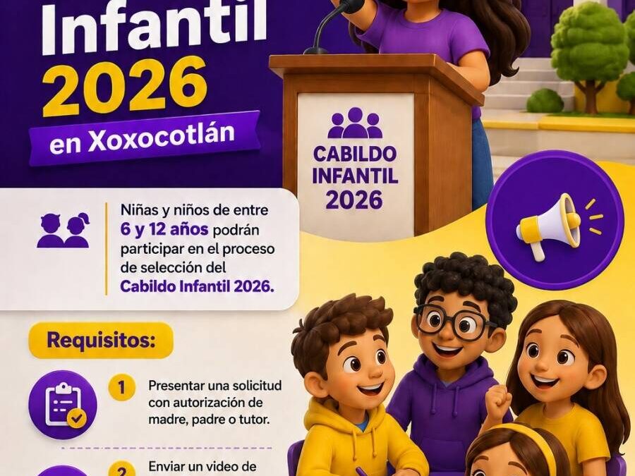 Convocan a niñas y niños de Xoxocotlán a integrar el Cabildo Infantil!