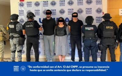 Desmantelan en capital de Oaxaca a Red Criminal que cobraba piso a Ayuntamiento en Estado de México: Fiscalía de Oaxaca