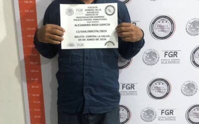 FGEO colabora con la FGR en la ejecución de una orden de aprehensión por tráfico de drogas en la Sierra de Flores Magón