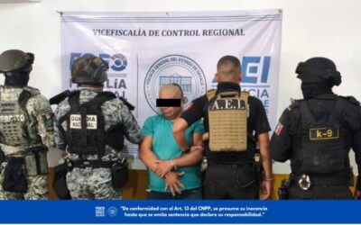 FGEO ejecuta cateo en la Sierra de Flores Magón; aseguran presuntas drogas y detienen a una persona