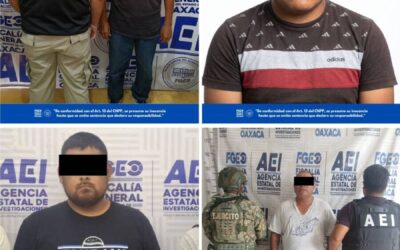 FGEO ejecuta cuatro órdenes de aprehensión por violencia familiar cometida en las regiones Costa, Istmo y Mixteca