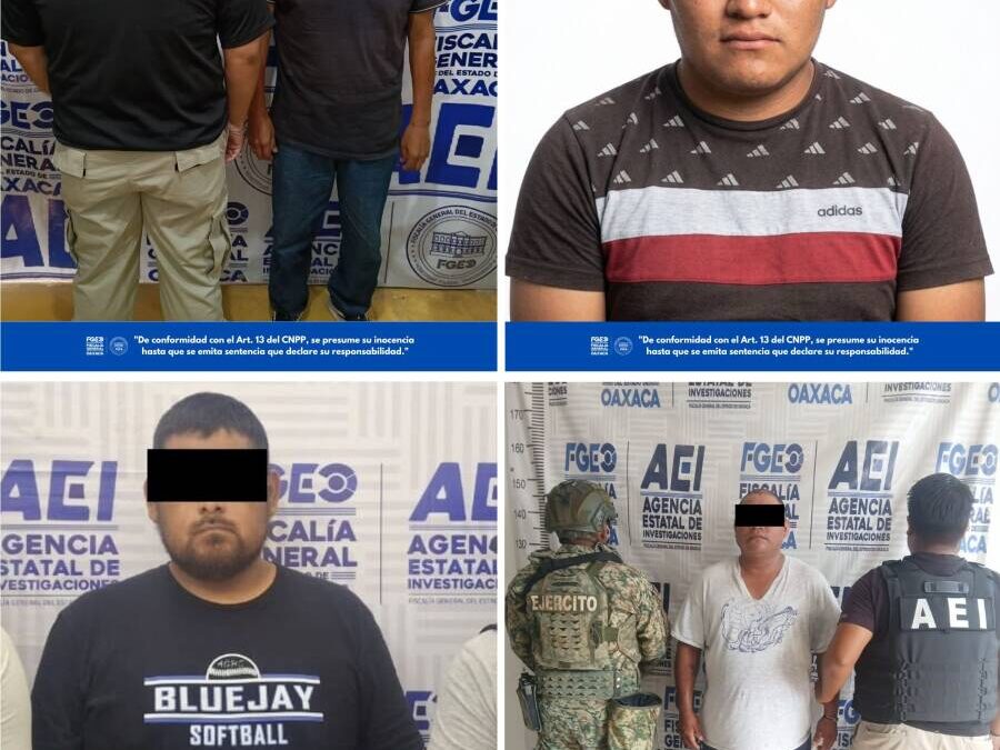 FGEO ejecuta cuatro órdenes de aprehensión por violencia familiar cometida en las regiones Costa, Istmo y Mixteca