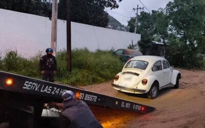 Policía Municipal recupera vehículo con reporte de robo