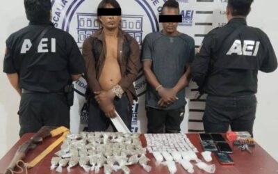 Asegura Fiscalía de Oaxaca más de 900 dosis de droga y detiene a dos personas durante operativo conjunto en la región de la Costa