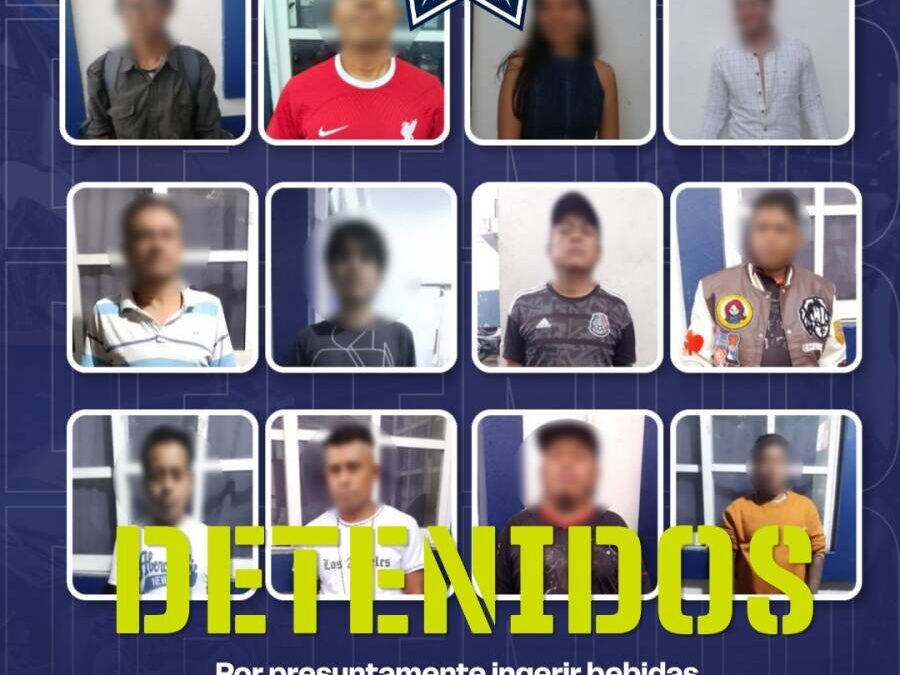 Cero Tolerancia: Policía Municipal de Oaxaca de Juárez sanciona consumo de alcohol en la vía pública durante el fin de semana