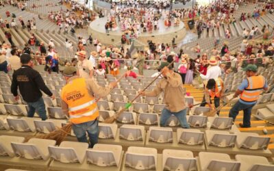Con labores de limpieza preparan el Auditorio Guelaguetza para la edición vespertina