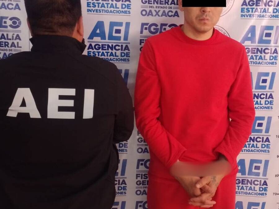 Cumple FGEO orden de aprehensión por colaboración con la Fiscalía de Zacatecas; detienen en Oaxaca a probable responsable de doble homicidio.