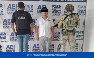 Detiene Fiscalía de Oaxaca a probable responsable de desaparición cometida por particulares ocurrida en la Cuenca del Papaloapan